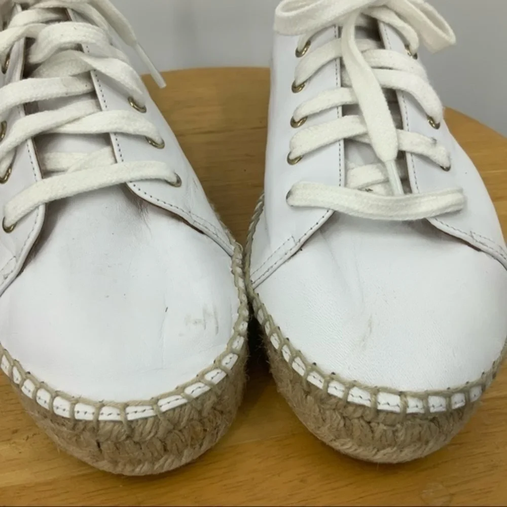 Pima2 White leather espadrille platform sneaker 40